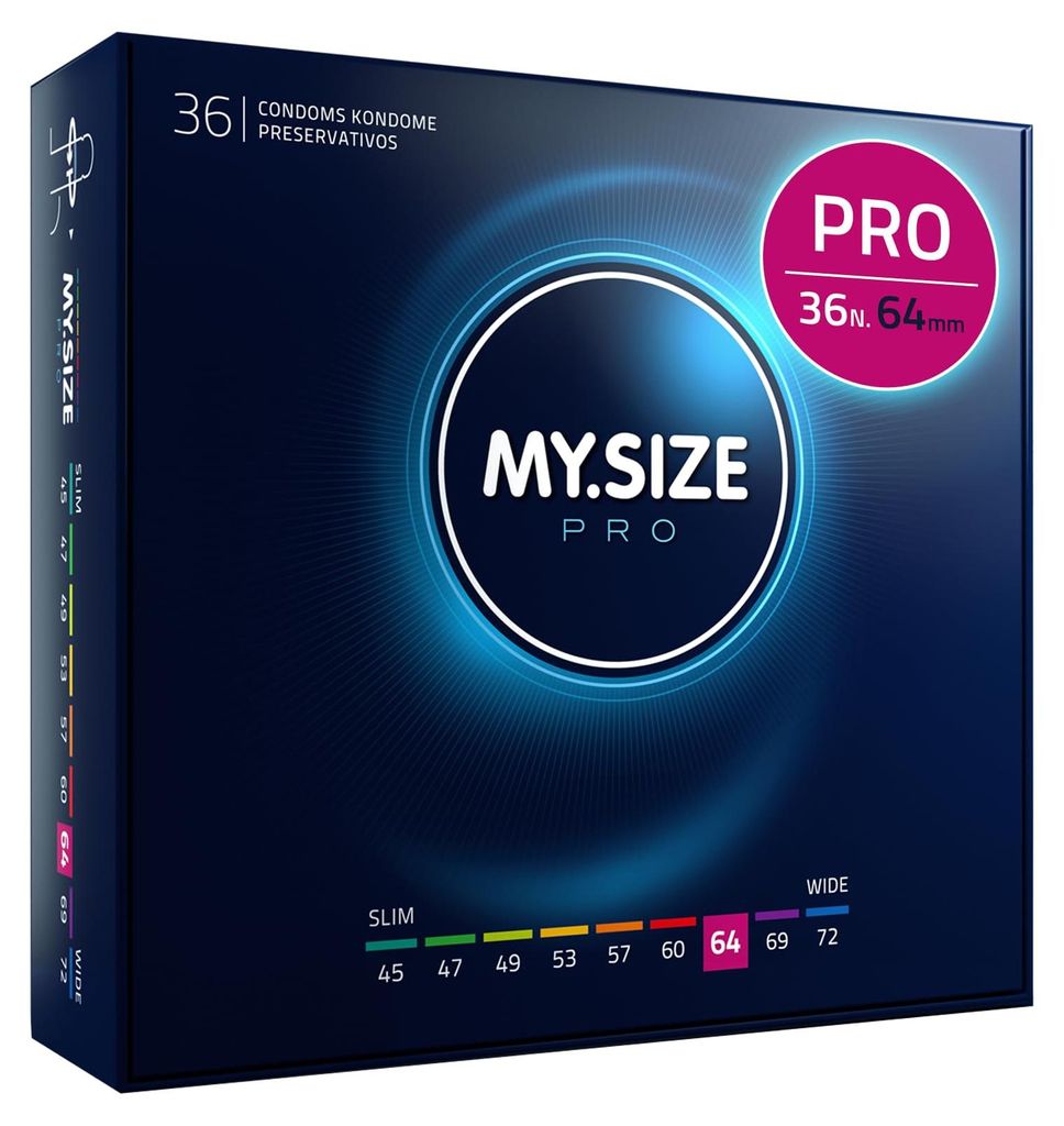 MY.SIZE PRO Preservativi Elite taglia 6, 64 mm, XXL, 36 Immagine del prodotto 