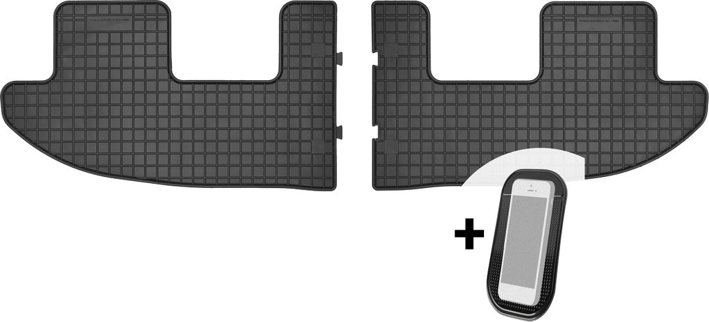 Gummimatten Auto Fußmatten Automatten Passgenau 2-teilig Set - passend für Seat Alhambra II VW Sharan II ab 2010