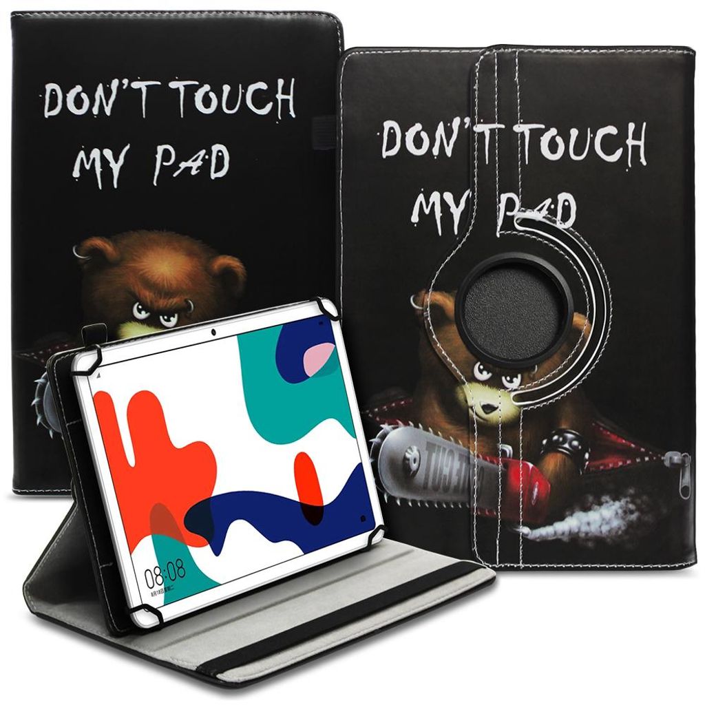 Tablet Tasche für Tab S90 10.1 Zoll Hülle Schutzhülle Case 360° Drehbar CoverFarbe Uni 360 Taschen:Motiv 8
