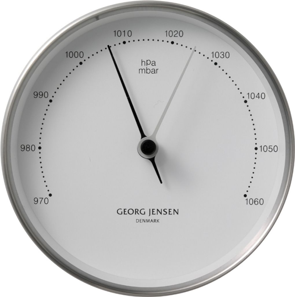 Georg Jensen HENNING KOPPEL BAROMETER STEEL&WHITE SS, ABS Produktbild 