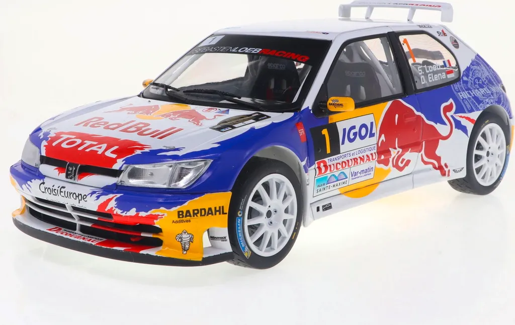 Peugeot 306 Maxi Solido 1:18 S1808308 avec Portes Ouvrantes Blanc