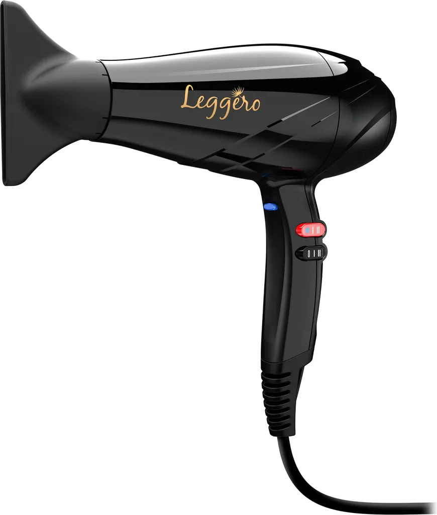 Sèche-cheveux Leggero AC 2400W idéal pour brushings rapides et volumineux