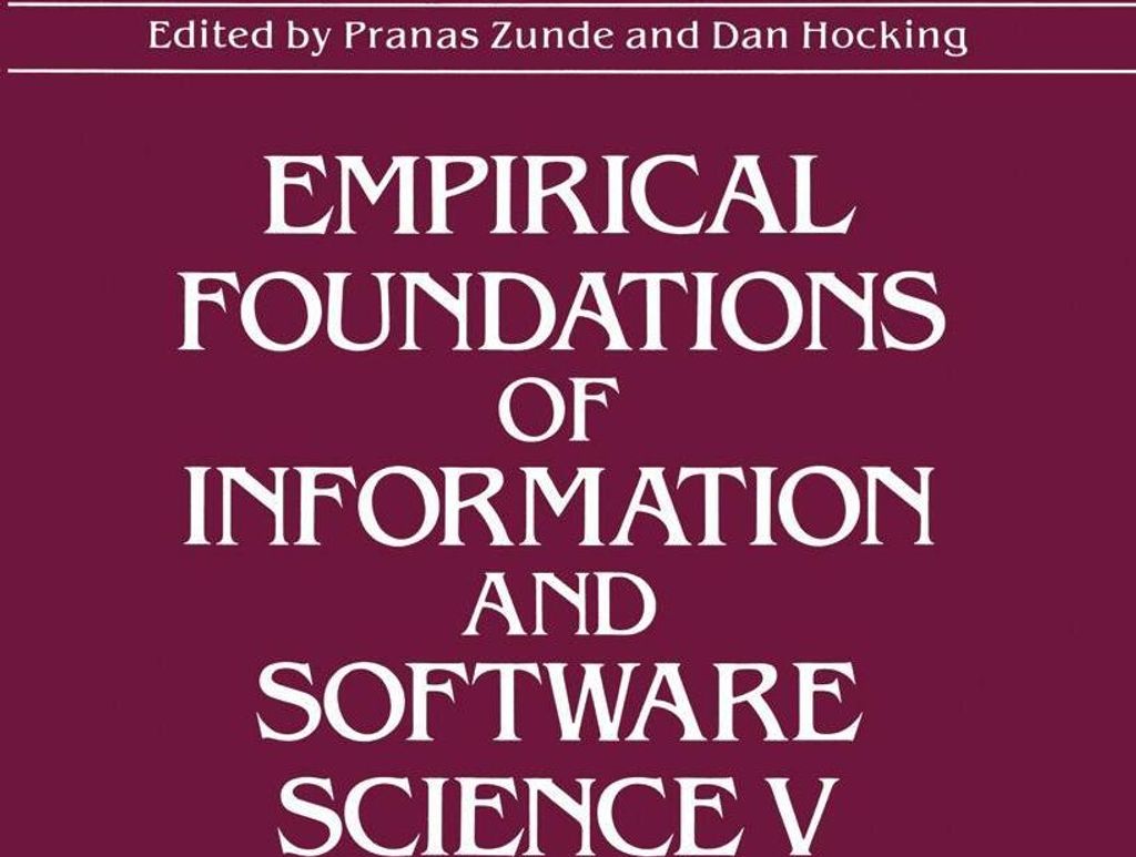 Empirical Foundations of Information and Software Science V