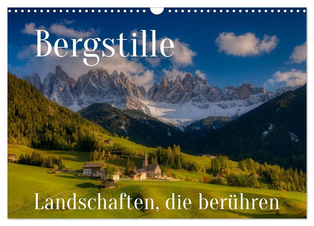Bergstille - Landschaften, die berühren (Wandkalender 2027 DIN A3 quer), CALVENDO Monatskalender