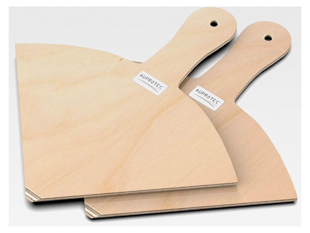 Pizzaschaufel Holz Pizzaschieber Pizzabrett Birke geschliffen 2er Set Größe L 18 cm