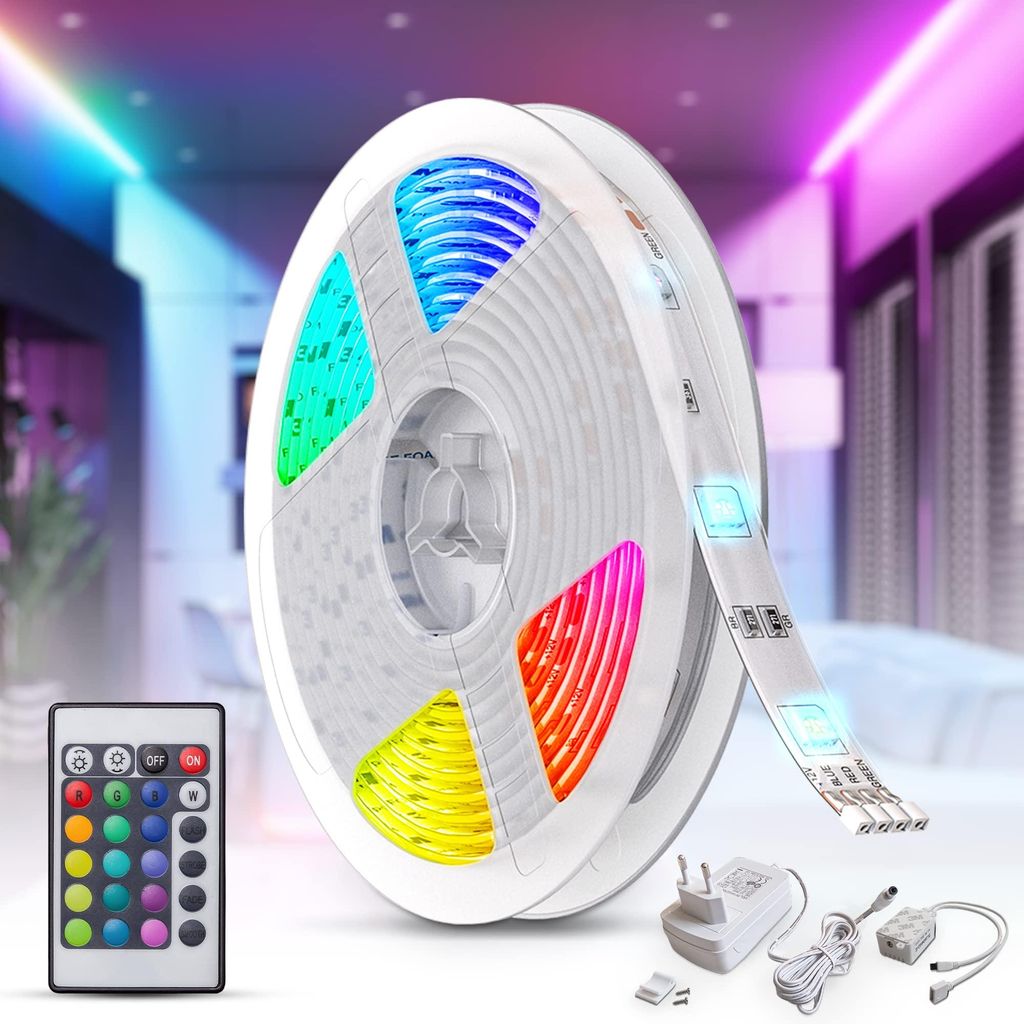 Cheqo B.K.Licht - LED-strip - 5 meter - RGB-verlichting - Productafbeelding 