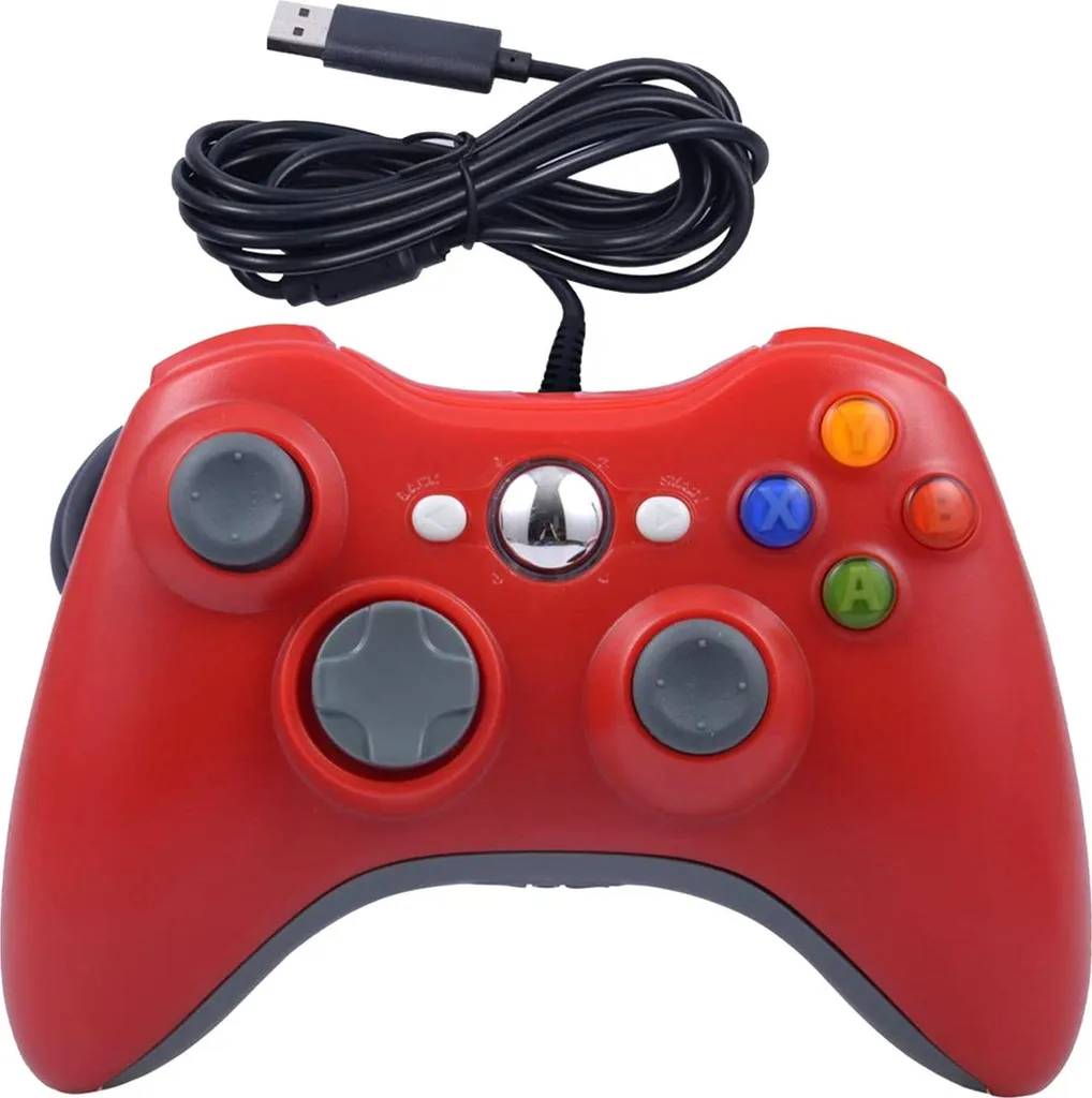 Manette PC Filaire sans Latence Xbox 360 USB Gamepad à Vibration