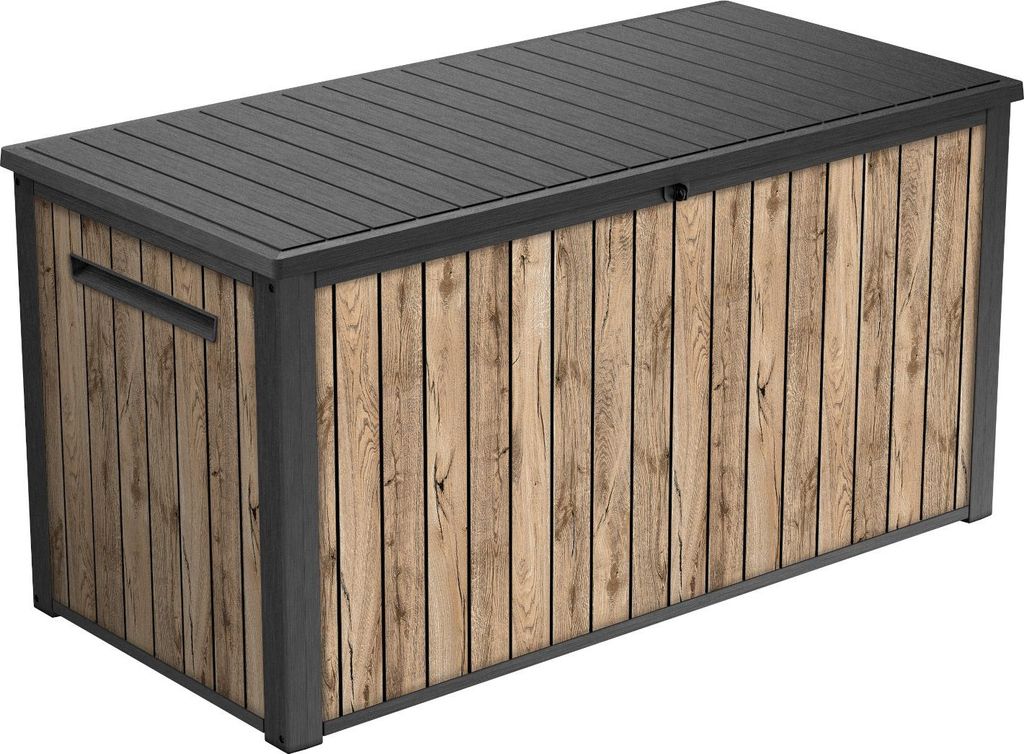 Keter Gartenbox "Sierra" 643L - 144x70x73 cm - Holzoptik Produktbild 