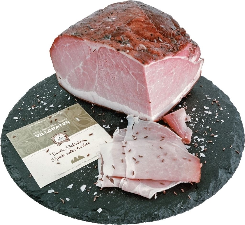 Nakrájená tyrolská šunka, cca 150 gramů - Villgrater - 8049 Obrázek produktu 
