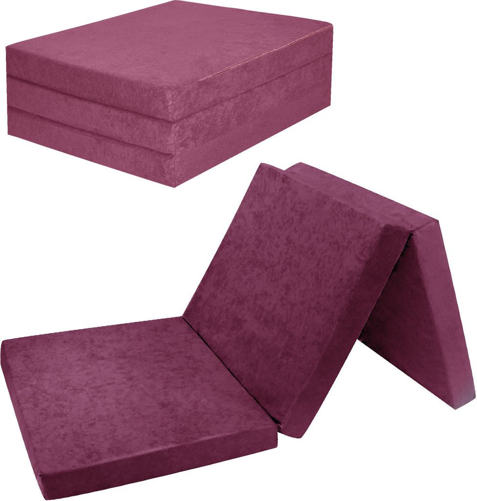 Klappmatratze Gästematratze 19. Violett M - 180x65x7cm W388 Produktbild 