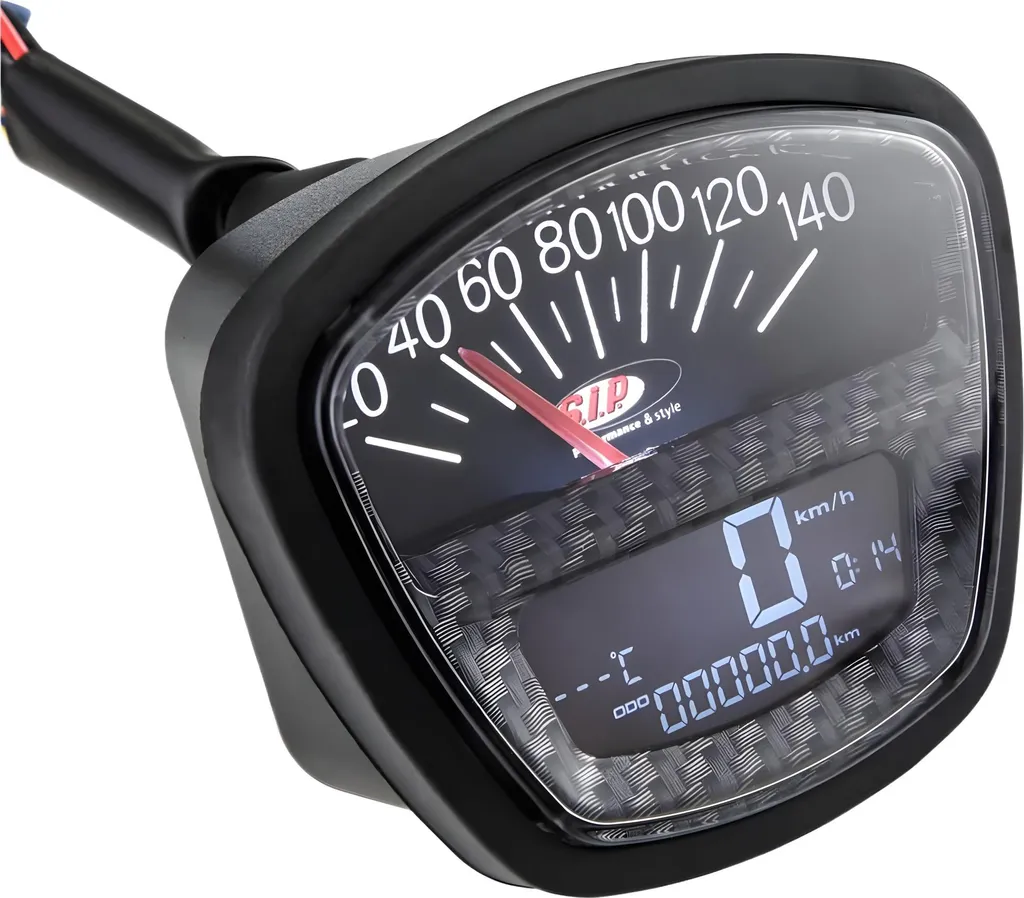 Compte-tours SIP 2.0 Multifonction Lambretta - Écran LCD et Analogique