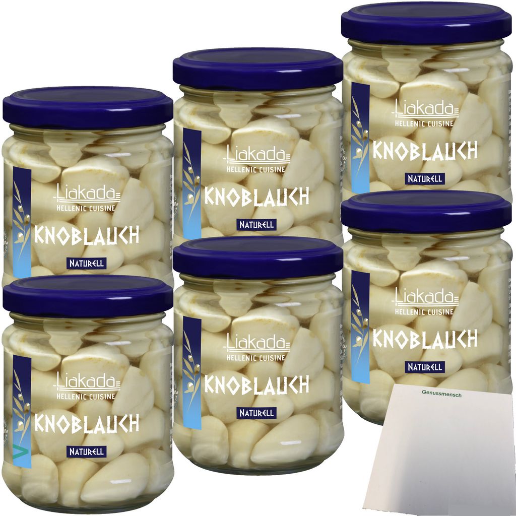 Liakada Knoblauch naturell in Lake 6er Pack (6x120g Glas) + Produktbild 