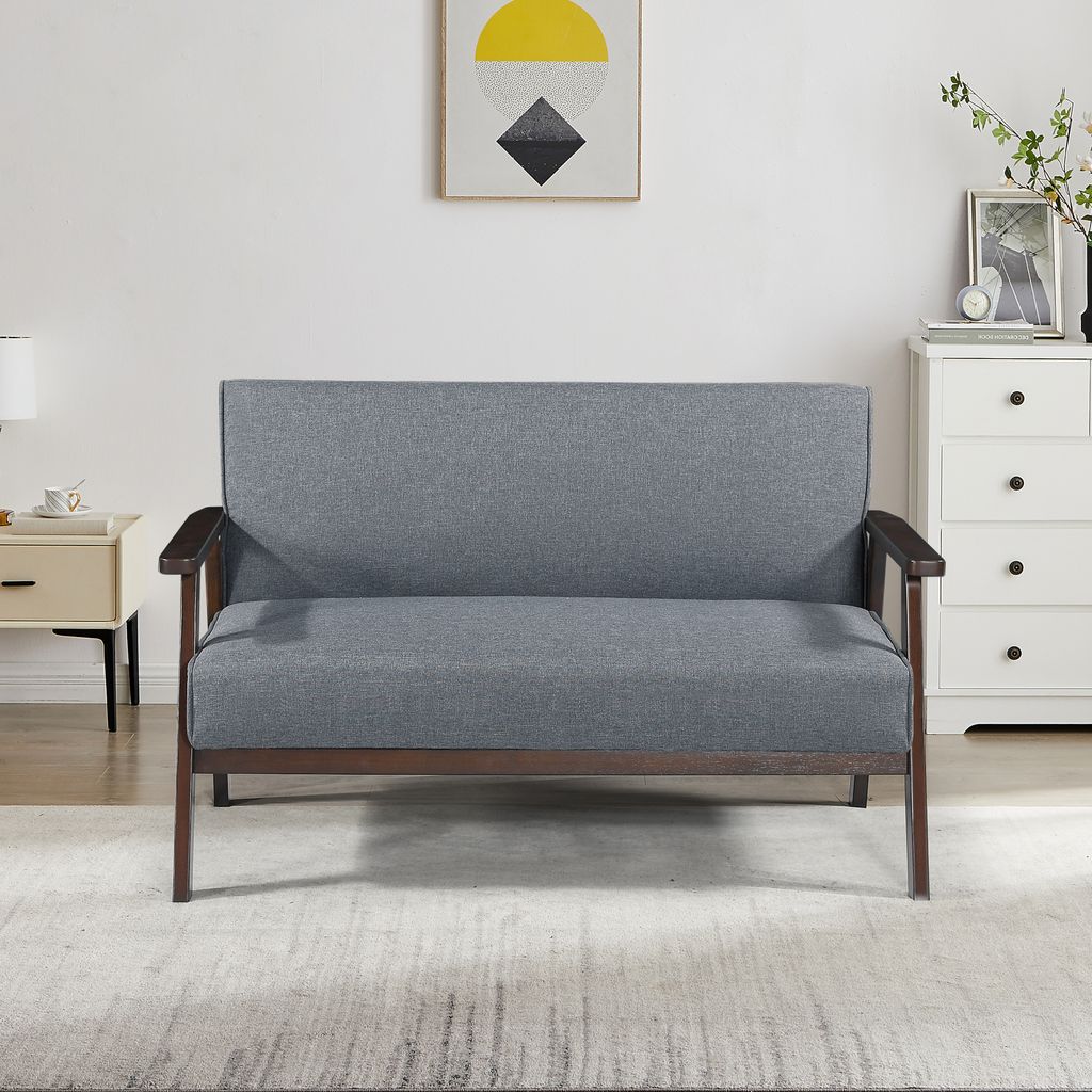 2-Sitzer Polstersofa 'Kinda' mit Holzgestell 121 x 69 x 75 Produktbild 