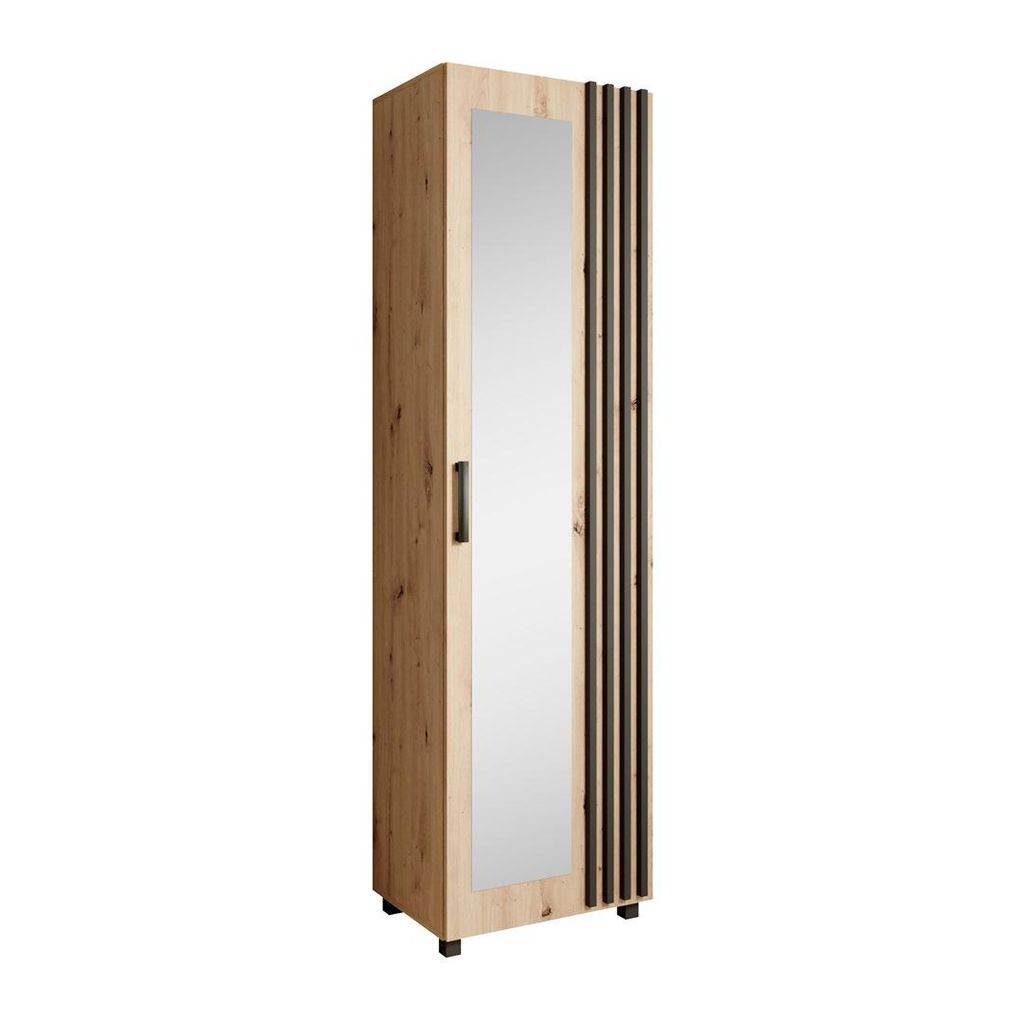 Garderobenschrank LIVIA Eiche Artisan – Flur-Hochschrank Produktbild 