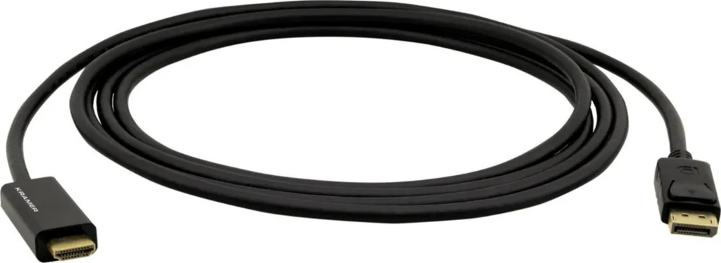 Câble adaptateur DisplayPort vers HDMI 4K Kramer 0,9m pour écran et TV