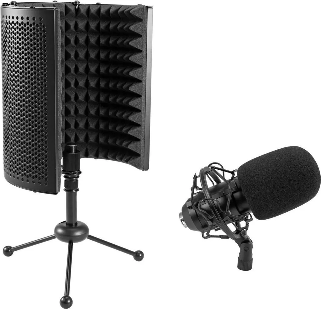 Omnitronic MIC CM-78MK2 Microphone Condensateur et Support AS-04 20000919