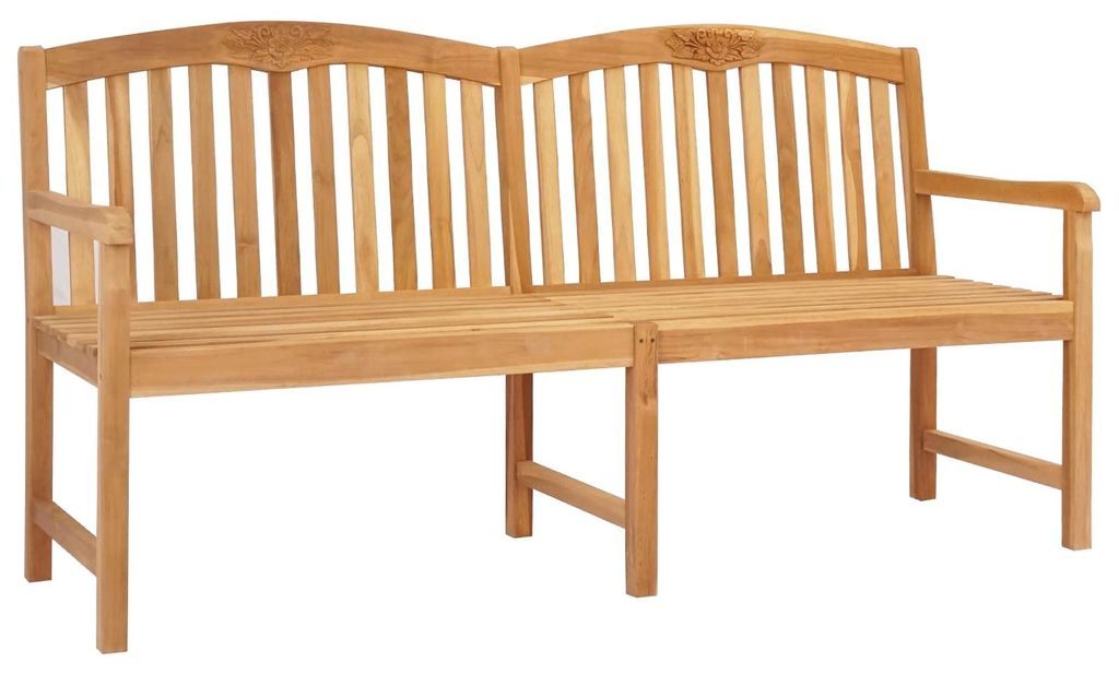 vidaXL Handgefertigte Rosenbank Natur 150 x 60 x 90 cm Massivholz Teak