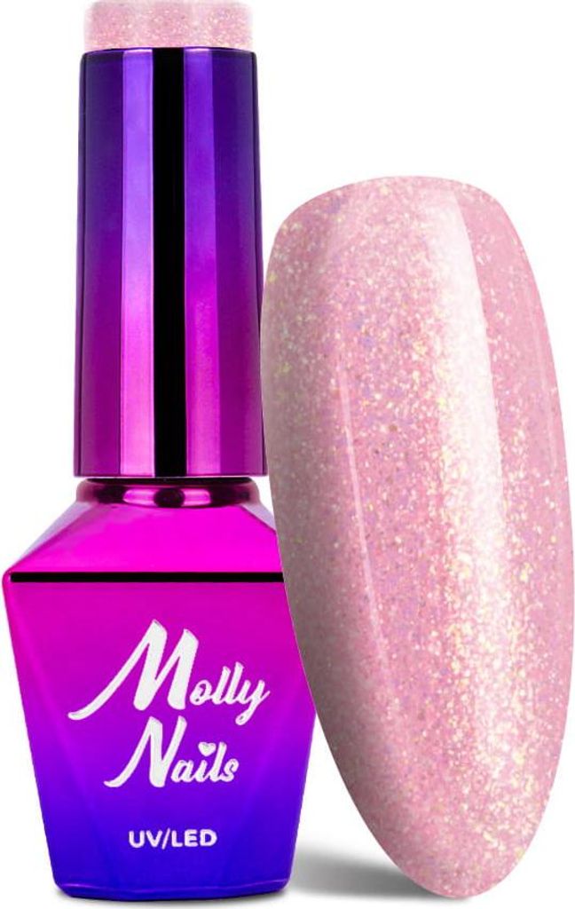 Molly Nails Bling it on! Frozen Rose 8 g Hybrid-Nagellack Nr. 502