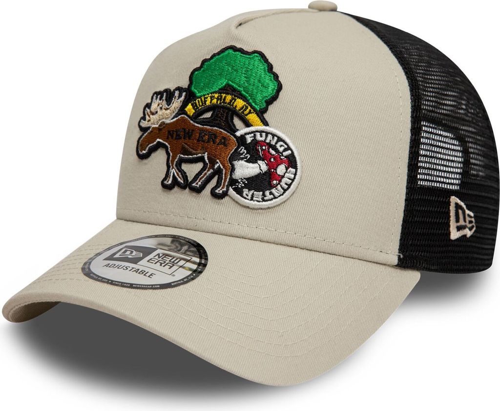 NEW ERA A-Frame Trucker Cap Outdoor Patch - Stone Stone