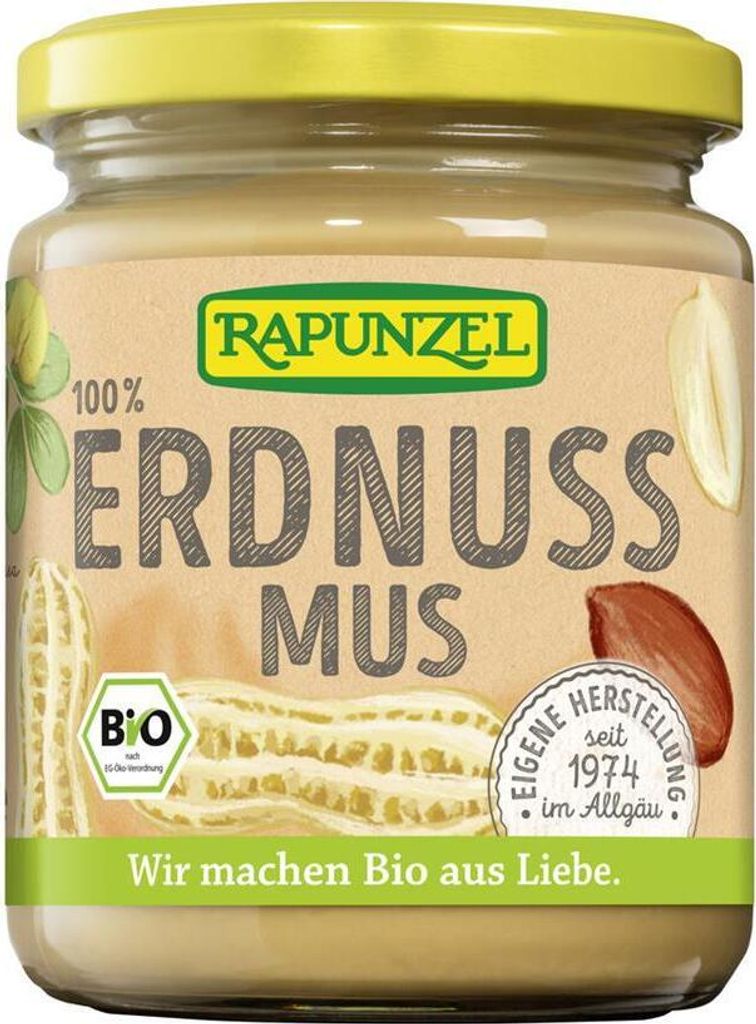 Rapunzel  Erdnussmus fein, 250 g Produktbild 
