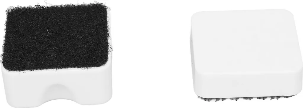 Spazzola magnetica per acquari, resistente ai graffi, design ergonomico, mini pulitore per vetri di acquari per la rimozione delle alghe, bianco, 3 x 3 cm