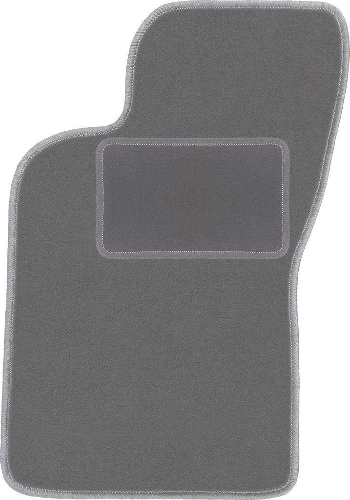 Fahrerfußmatte Velours graphit passend für Fiat Coupe I (1994-2000, Coupe) – mit Befestigungen – passgenau