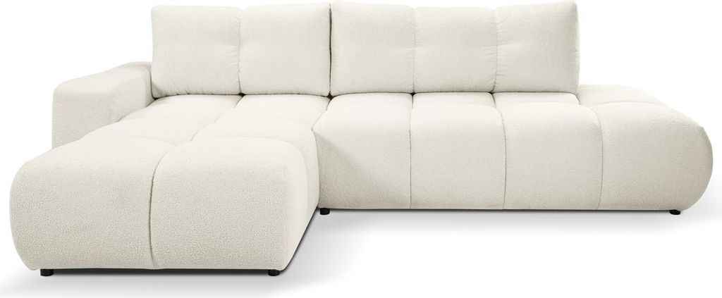 Schlafsofa mit Stauraum TRURO 1 - creme 2, linke Ecke