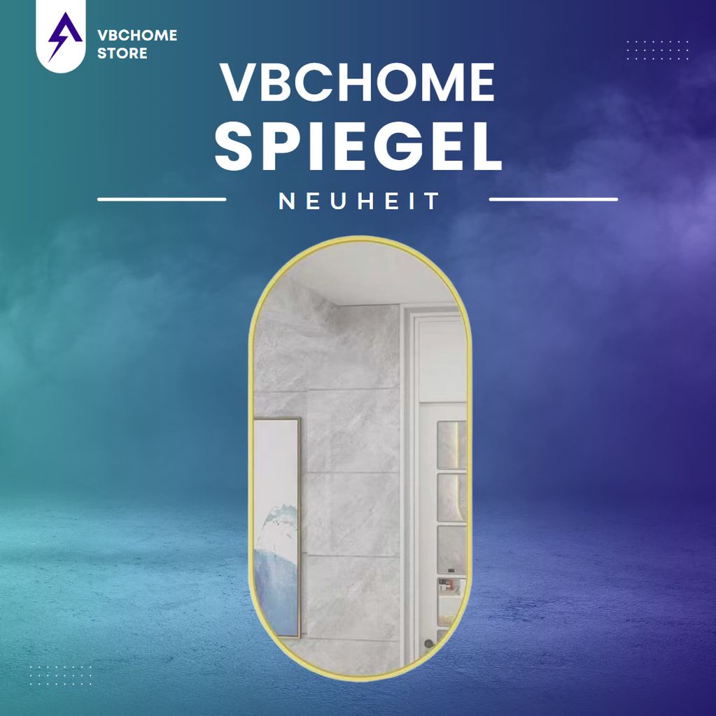 Ovale spiegel 100 x 50 cm - Woonaccessoires