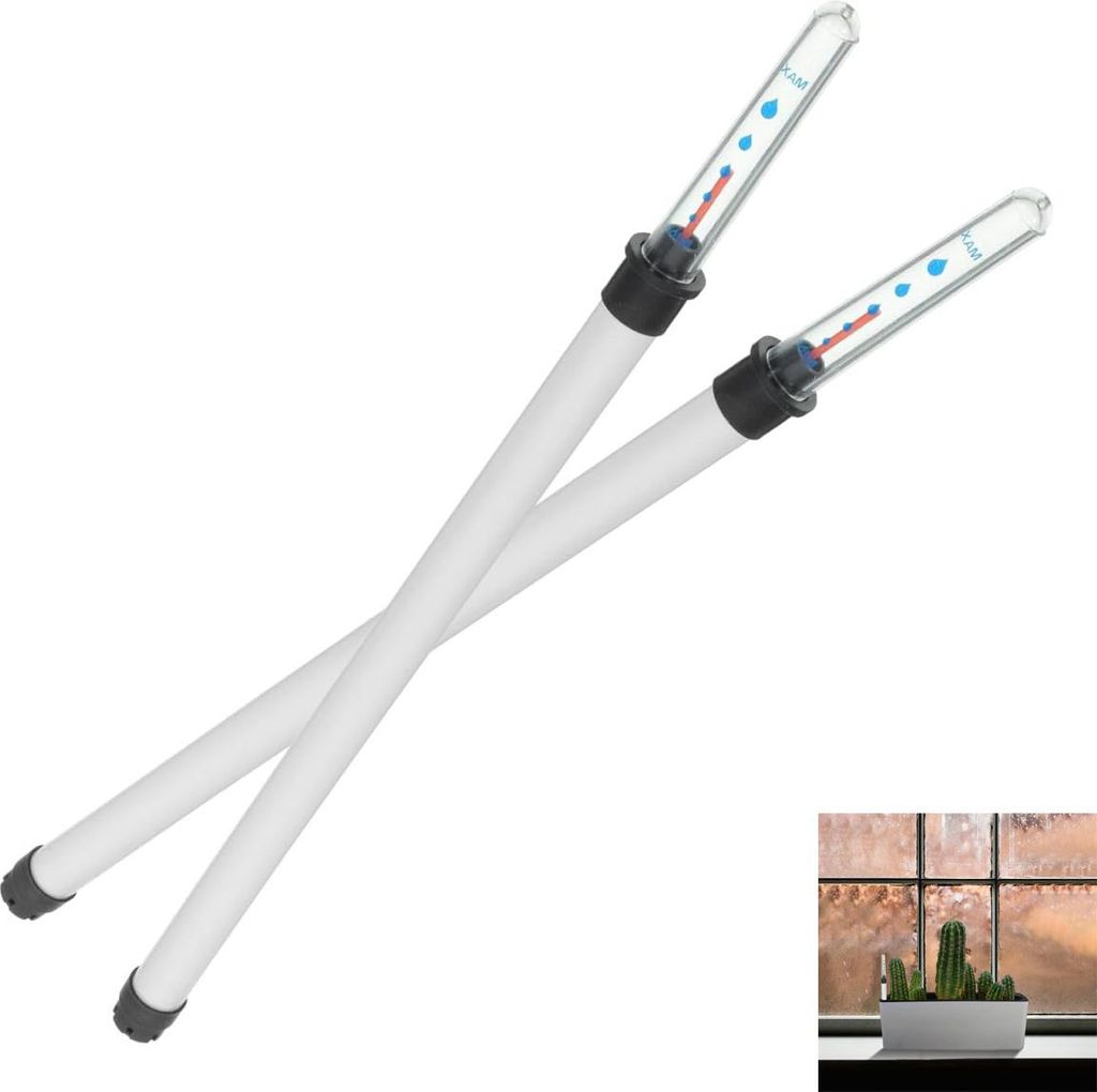Topfpflanzen Wasserstandsanzeiger 36 cm – 2er Set gießanzeiger, einfacher Gießmonitor, für Erde & Substrat