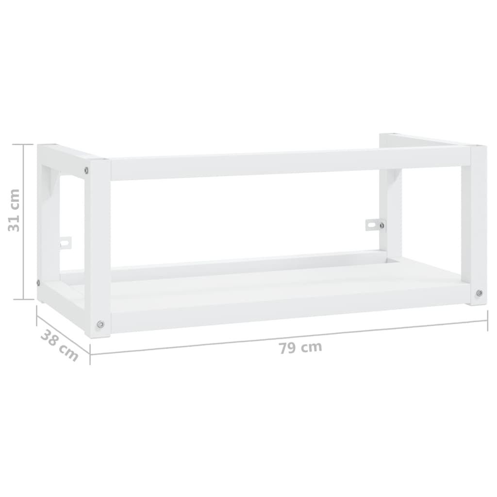 VIDAXL - Struttura Per Lavabo A Parete Nera 40x38x31 Cm In Ferro - 7