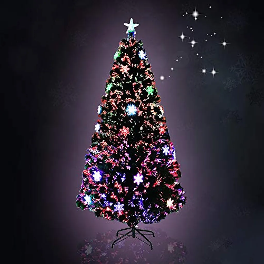 Grand Sapin de Noël Artificiel de 2,40m Lumineux Décoration Maison