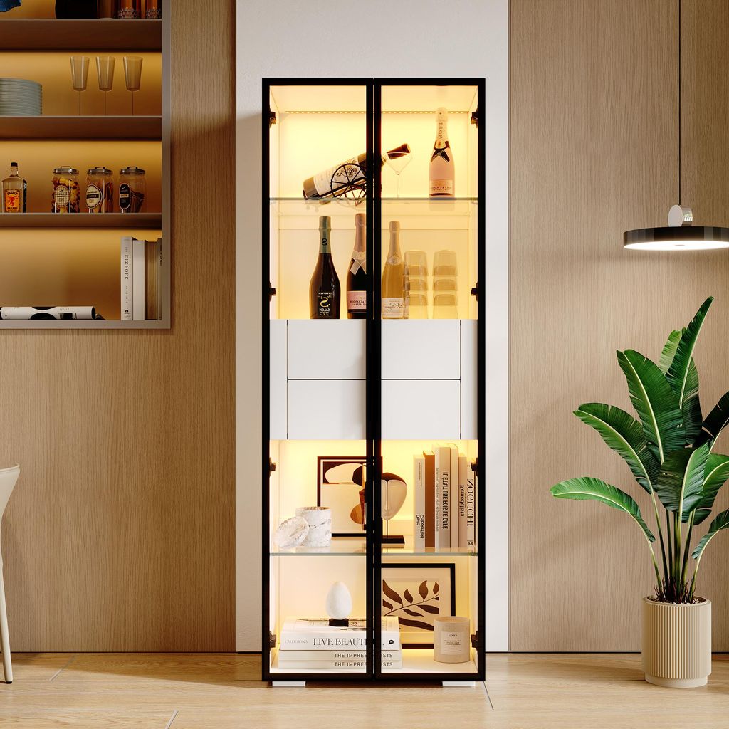Szafka ekspozycyjna o wymiarach 60 x 40 x 160 cm z Zdjęcie produktu 