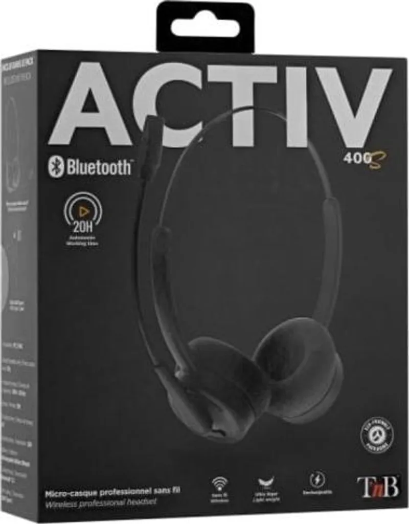 Casque micro Bluetooth TnB ACTIV 400S avec réduction passive noir - 2