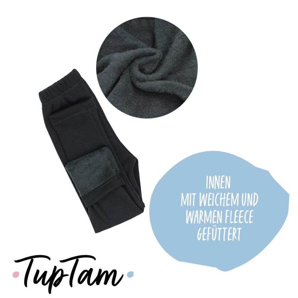 2 Leggings Lunghi In Cotone Per Bambina, TupTam, Colori Moderni, Comodi E Opachi, Vita Elastica, 95% Cotone 5% Elastan