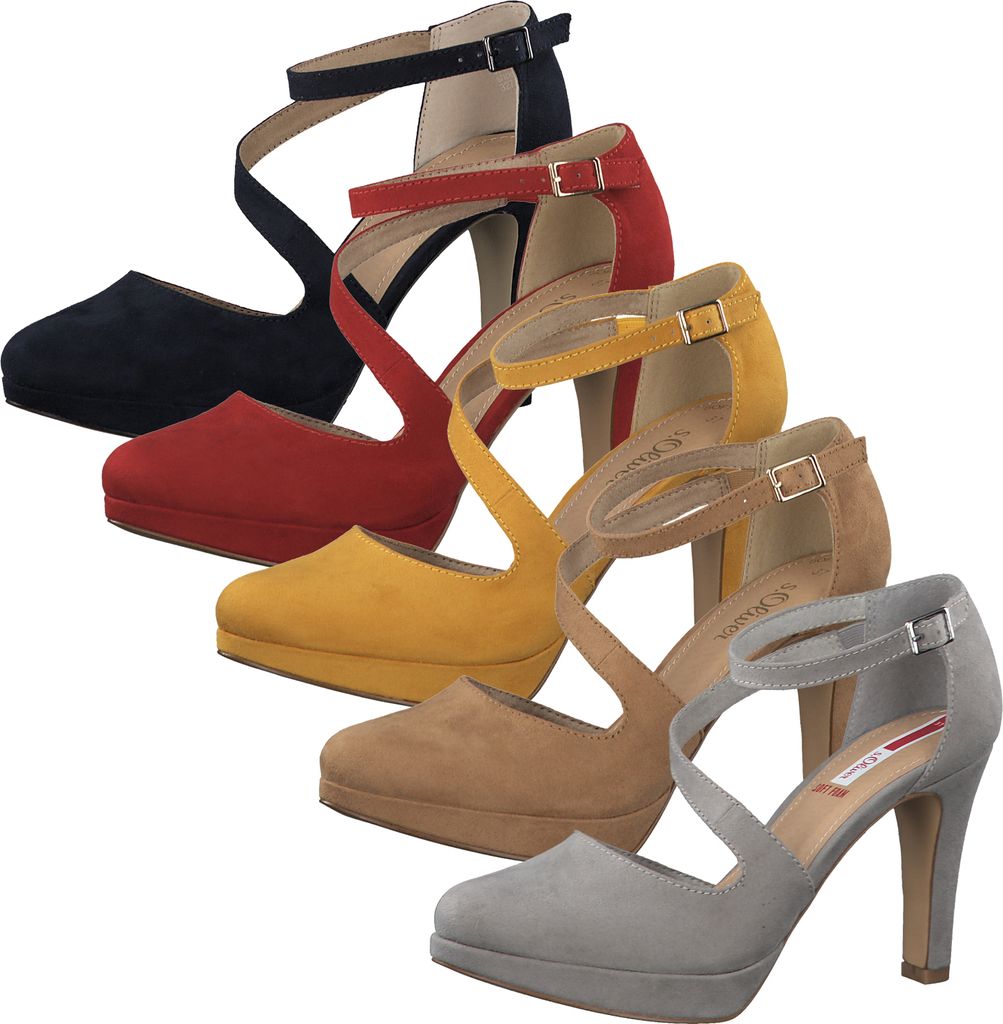 s.Oliver 5-24420-34 Damen Pumps Riemchenpumps High Heel, Größe:41 EU, Farbe:Beige