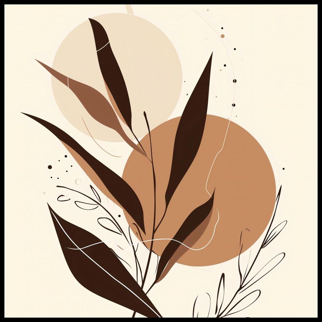 Plakat 70x70cm Herbstgeflüster