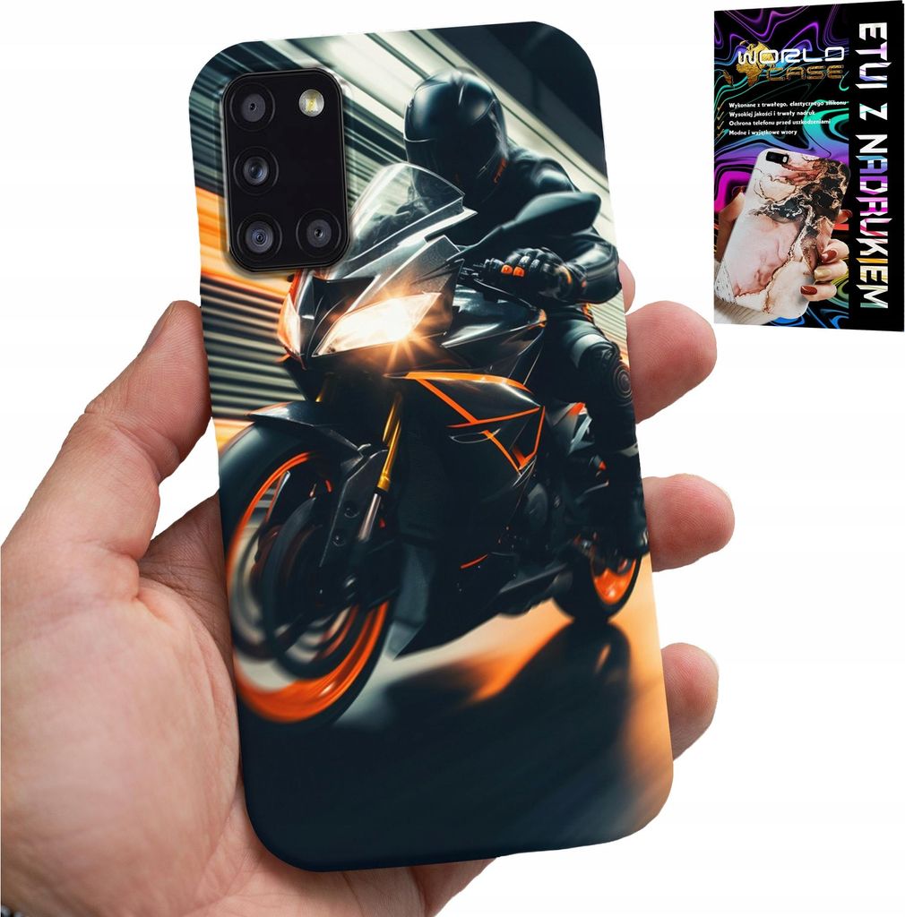 Fall Für Samsung Galaxy A31 - Motorrad-Fan Motorrad + Glas