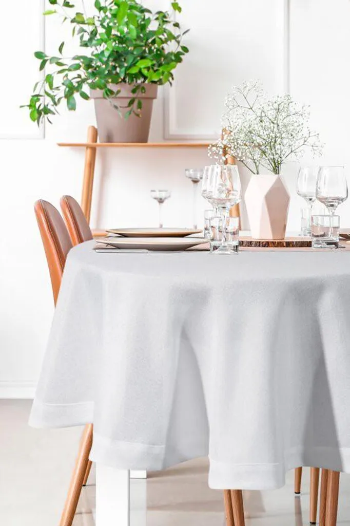 Tovaglia Rotonda Stella 2 Bianca 180 cm | Eleganza Italiana per Tavoli da 8 - 3