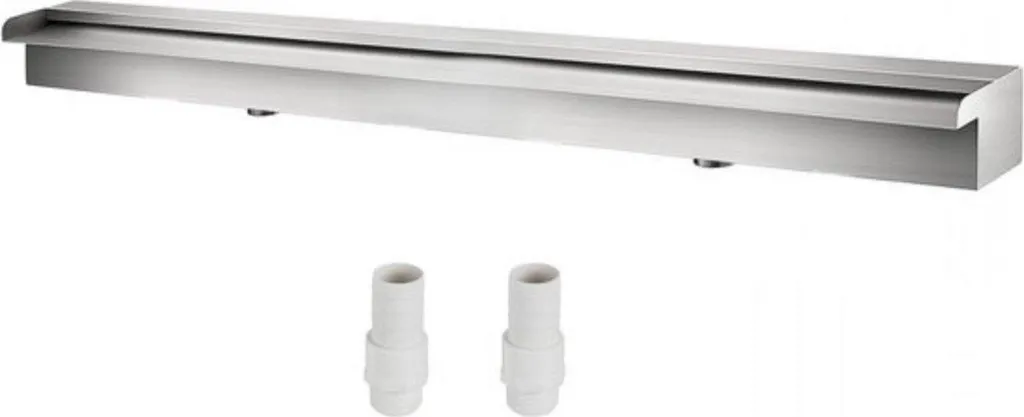Fontaine de Piscine 59cm en Acier Inox RVS avec Connecteur et Kit Complet