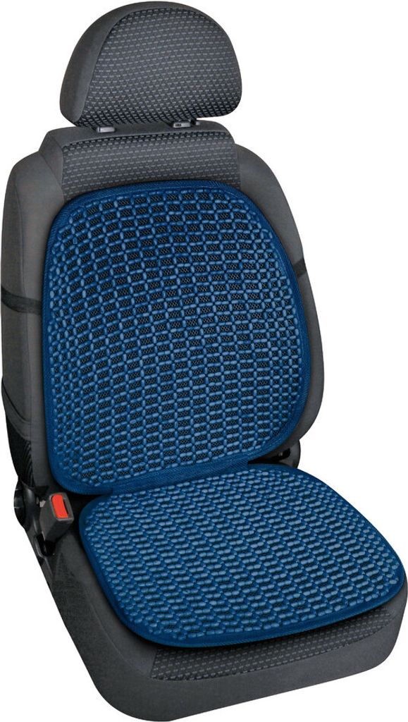 Natur-Fresh belüftetes Bett mit blauer Rückenlehne Produktbild 