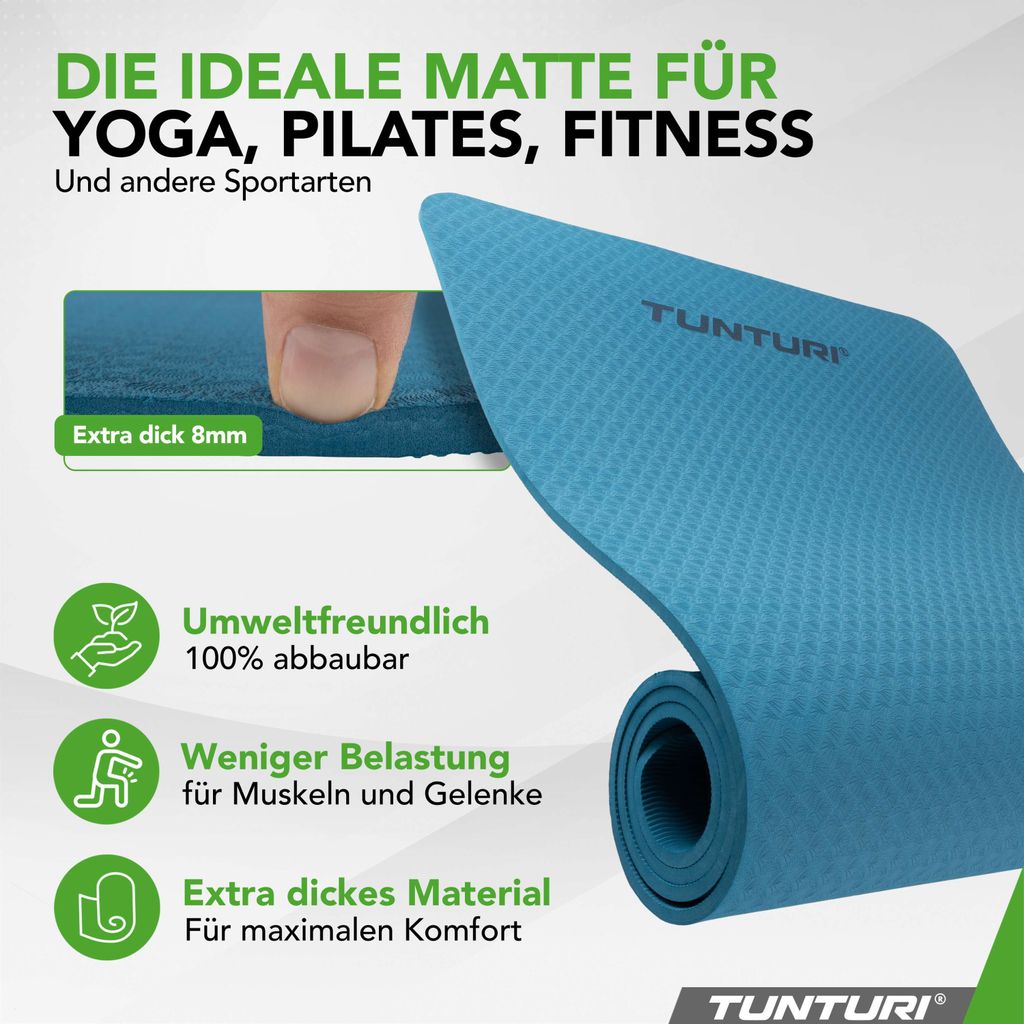 Coussin D'Équilibre Tunturi Bleu 33cm - Air Stepper Pad Pour Yoga, Gym Et Renforcement Musculaire