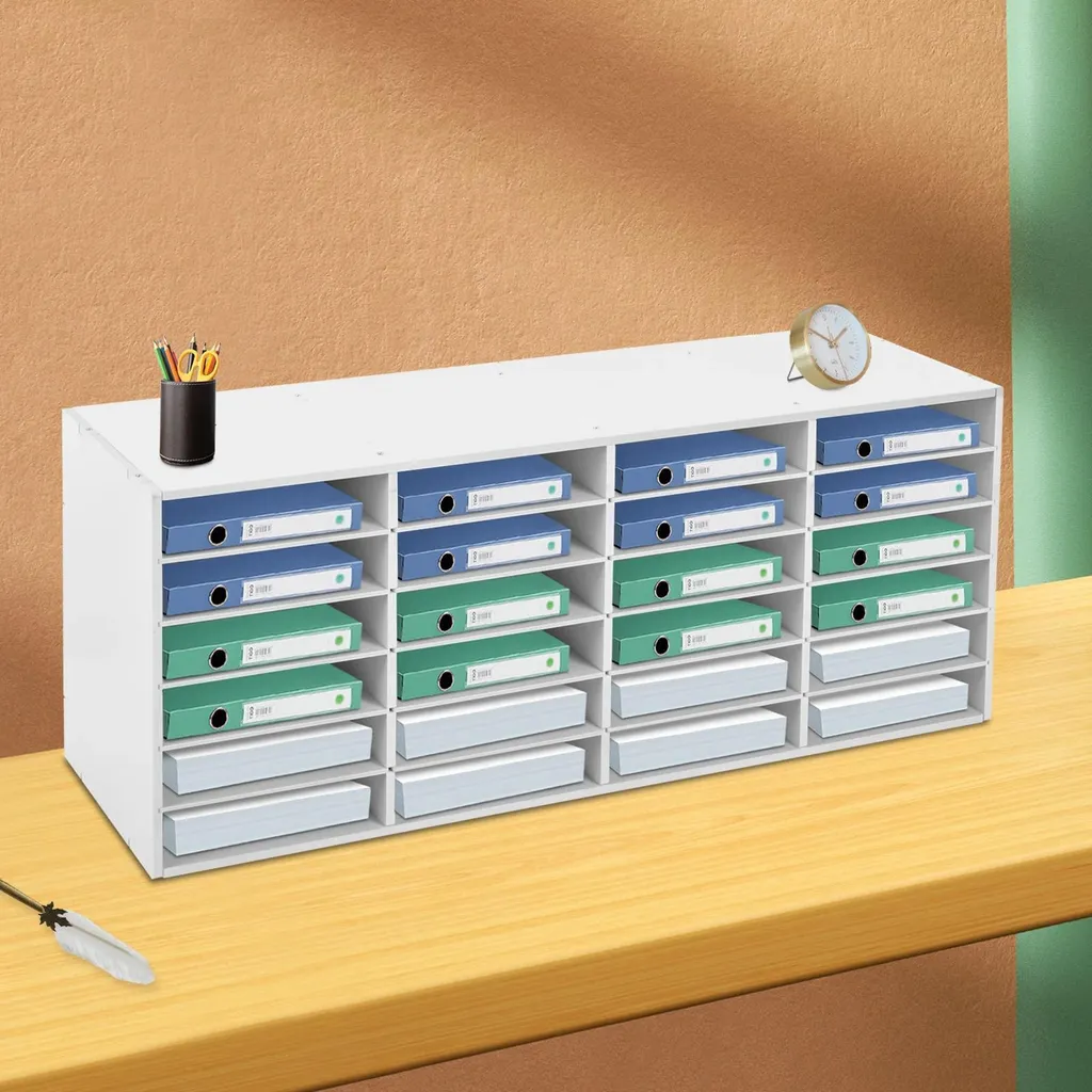 Trieur de courrier professionnel pour trier 24 dossiers sur bureau - 5