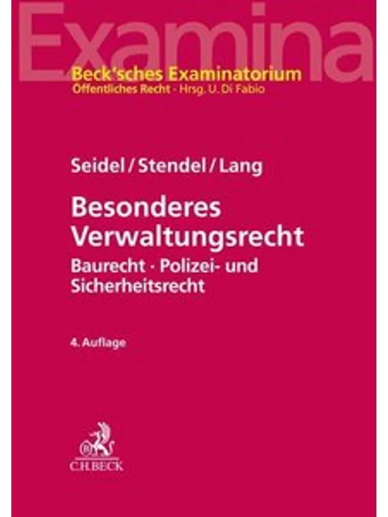 Besonderes Verwaltungsrecht : Manuel Complet de Droit Administratif Spécial