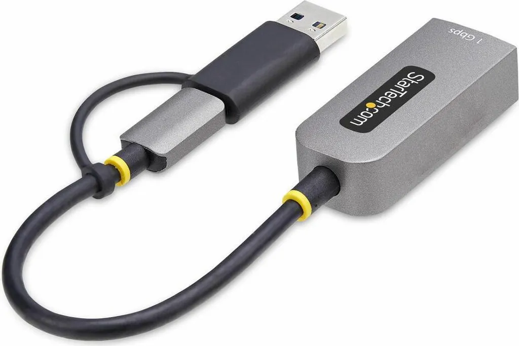 Câble Ethernet USB Startech Gris C21GA - Connexion Internet RJ45 Stable - 3