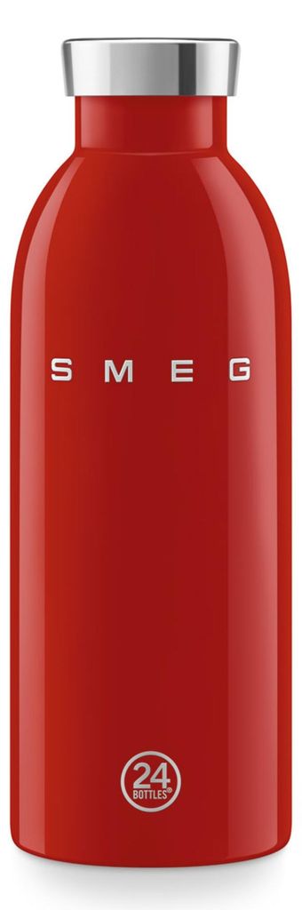 SMEG WBF01RD Isolierte Edelstahlflasche 500 ml rot, Trinkflasche
