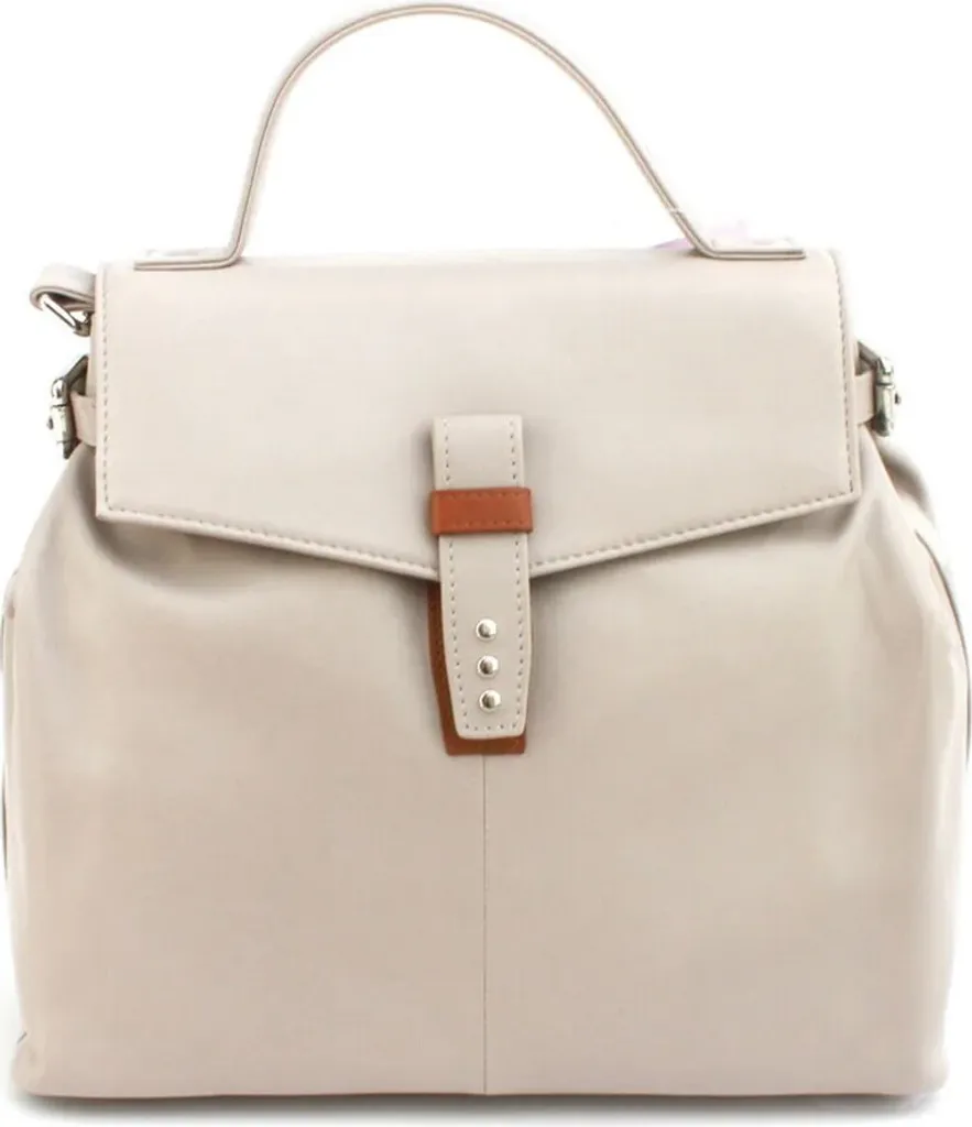 Borsa Donna Katrina Pelle Avorio Marrone EL390 Eastern Counties