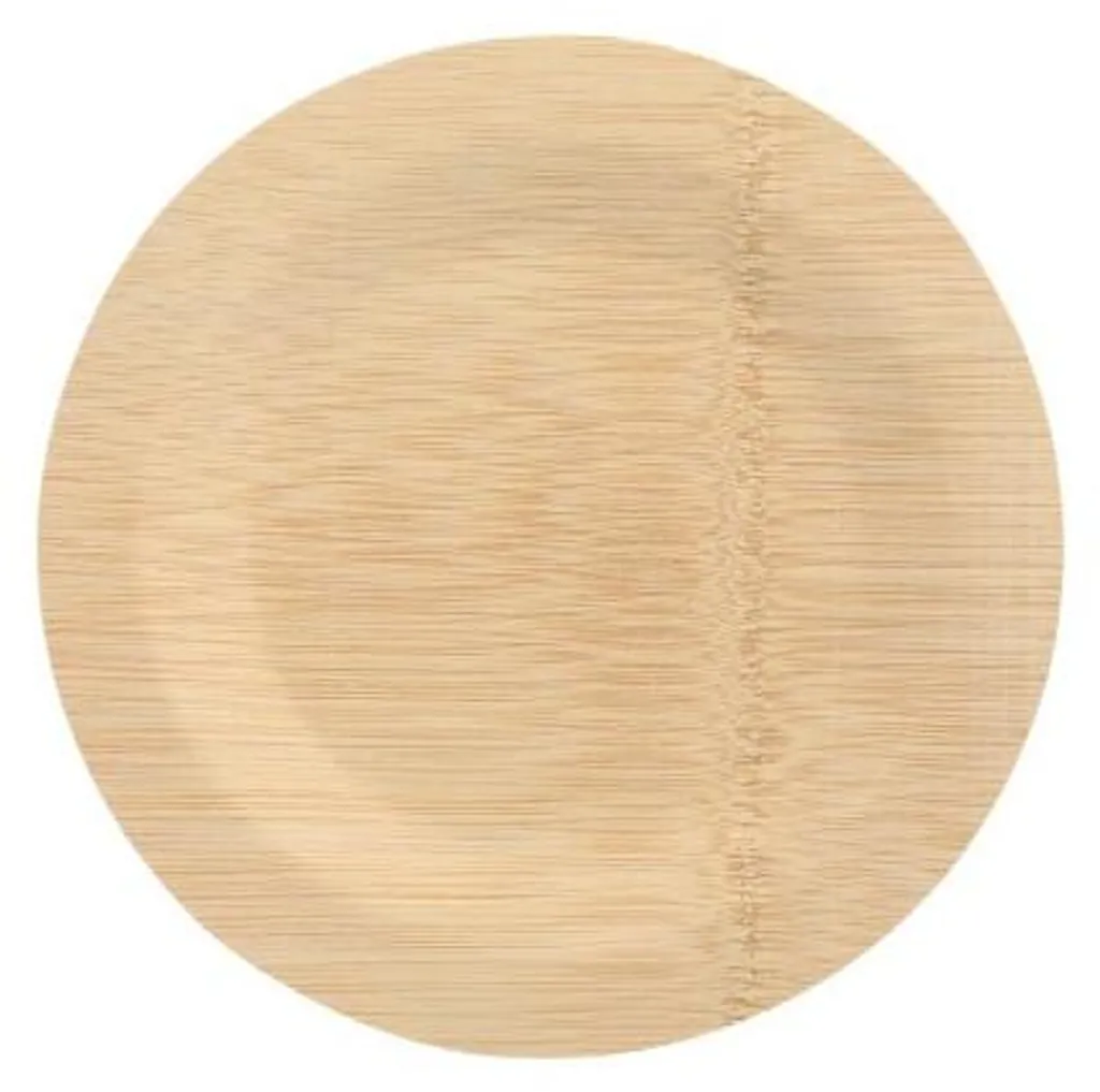 Assiette jetable robuste en bambou 230 mm - Alternative durable - 10 pcs - 3