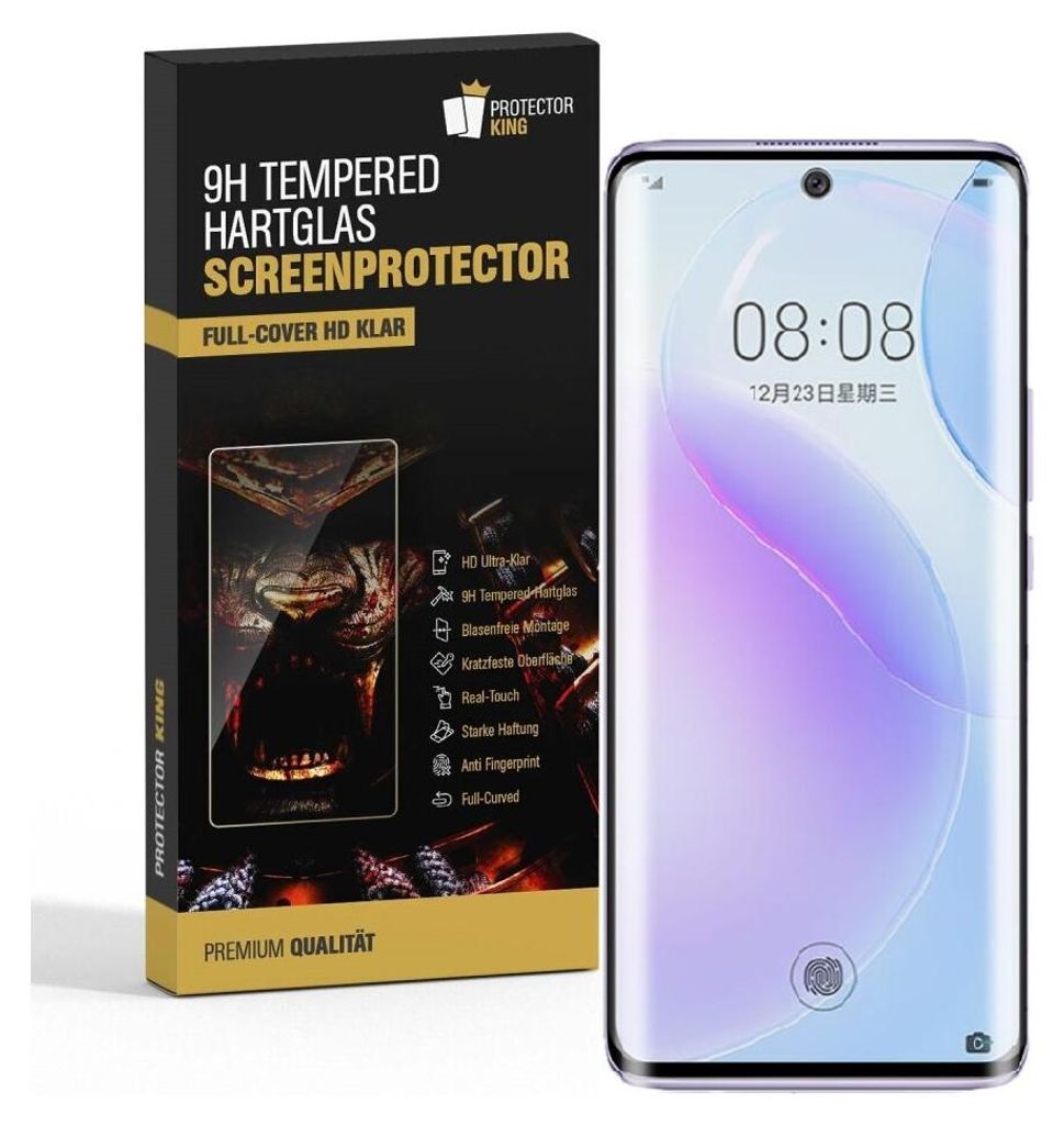3x 9H Hartglas für Huawei Nova 9 FULL CURVED Panzerfolie Displayschutz KLAR 3D Panzerglas Schutzglas Schutzfolie