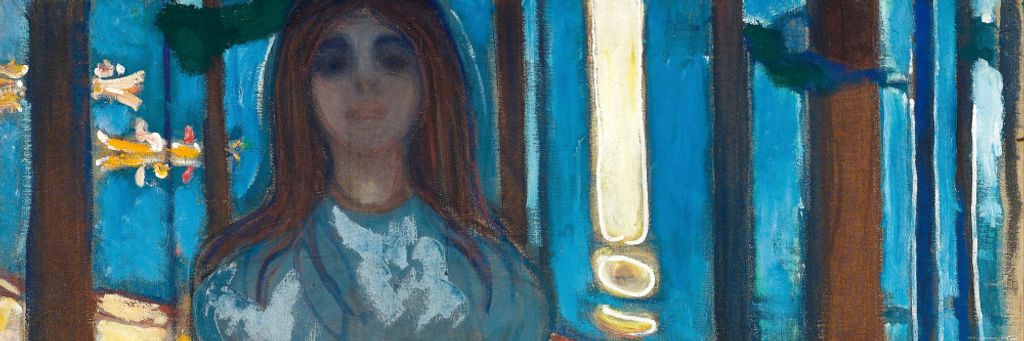Edvard Munch Kunstdruck Bild - Sommernacht, Die Stimme, 1896 (30 x 91 cm)