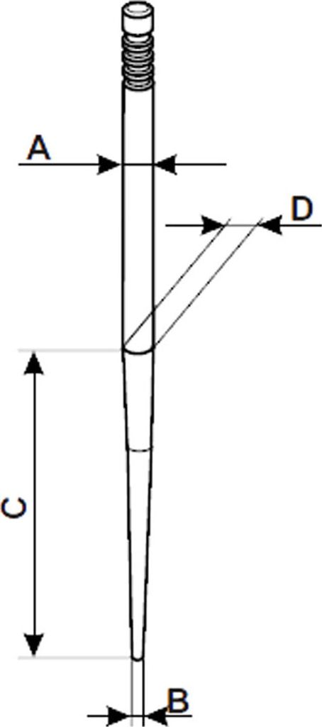 Malossi W 16 Dell'Orto 9595 PHBG 15/21 Konischer Stift für Vergaser
